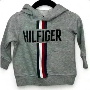 Tommy Hilfiger Baby Boys Gray Graphic Hoodie - 12 months